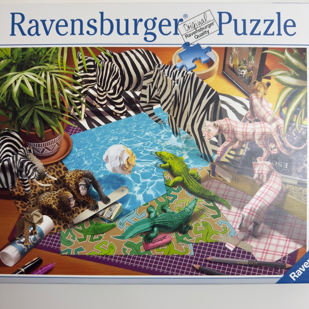 1500 Ravensburger Puzzle Safari Animals Crafting